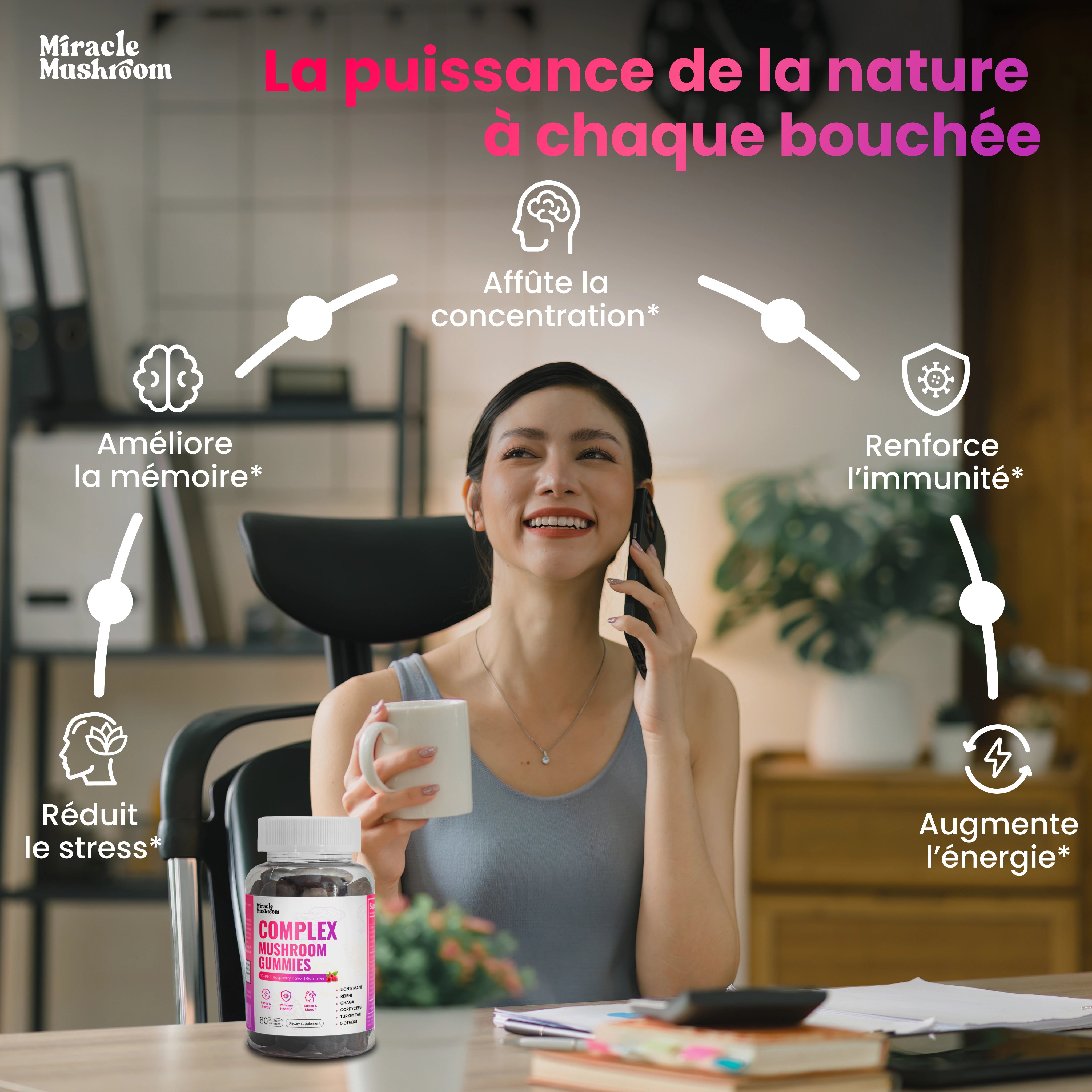 Gommes 10-en-1 aux champignons