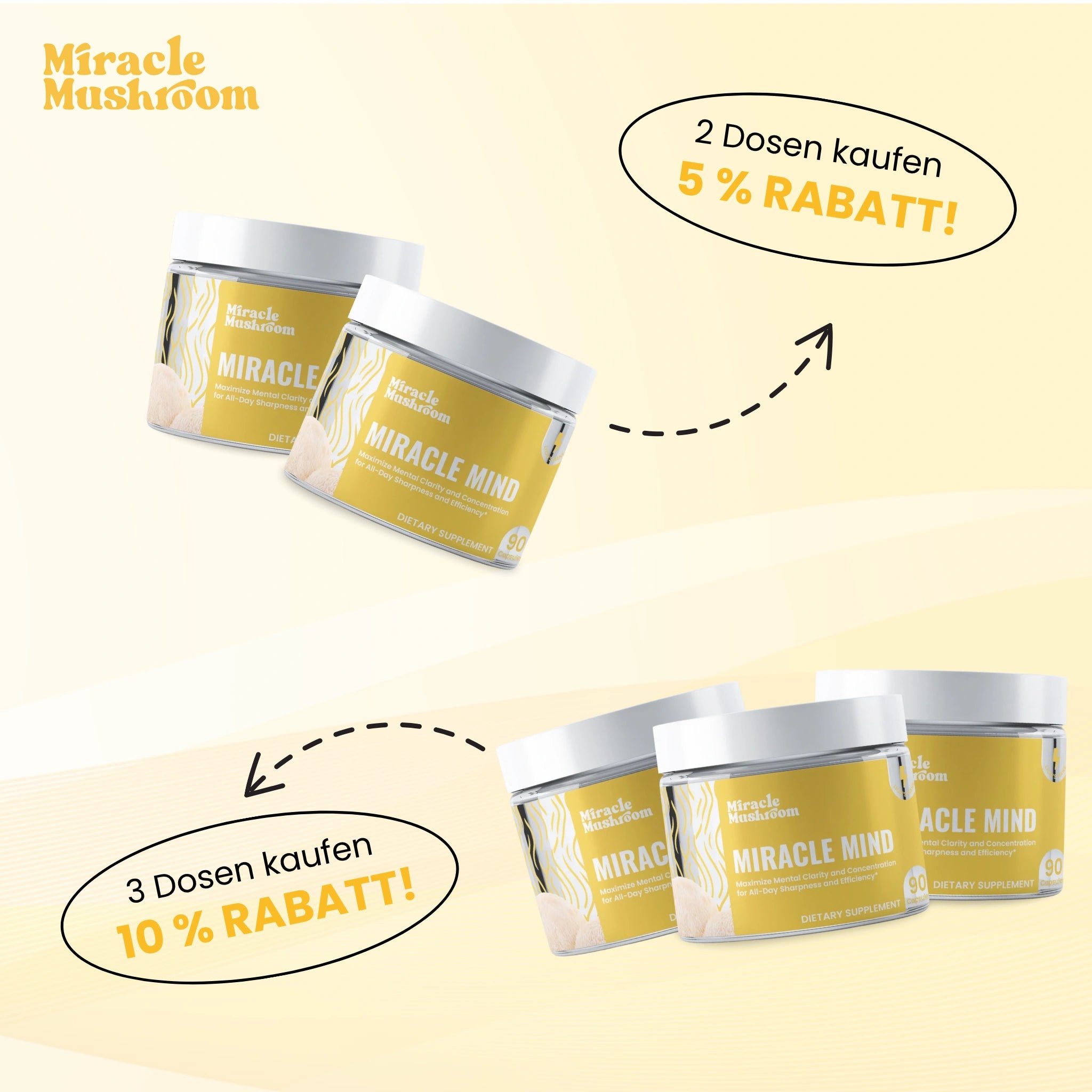 Miracle Mind (Lion’s Mane für kognitive Unterstützung)