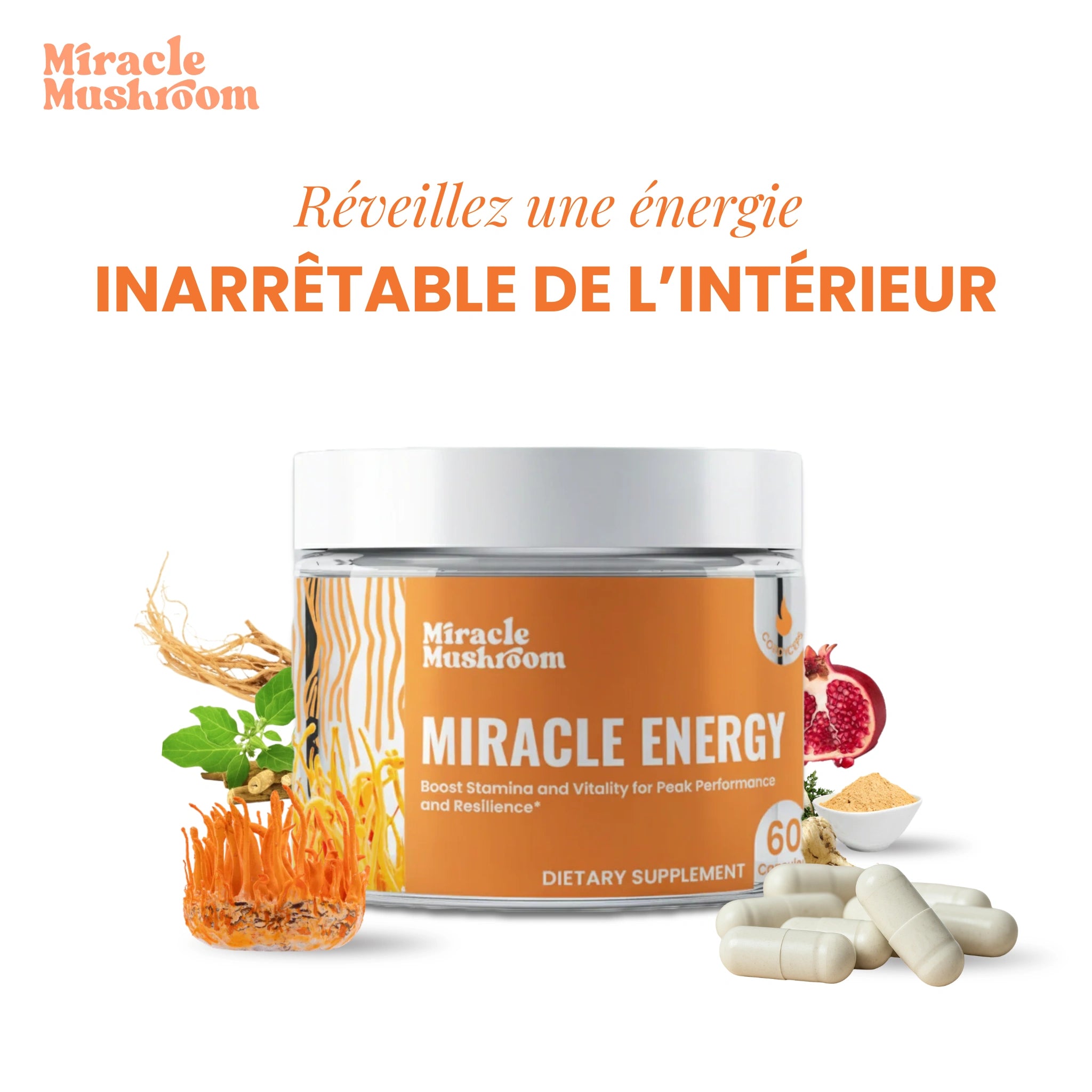 Miracle Energy (Cordyceps pour l’énergie)