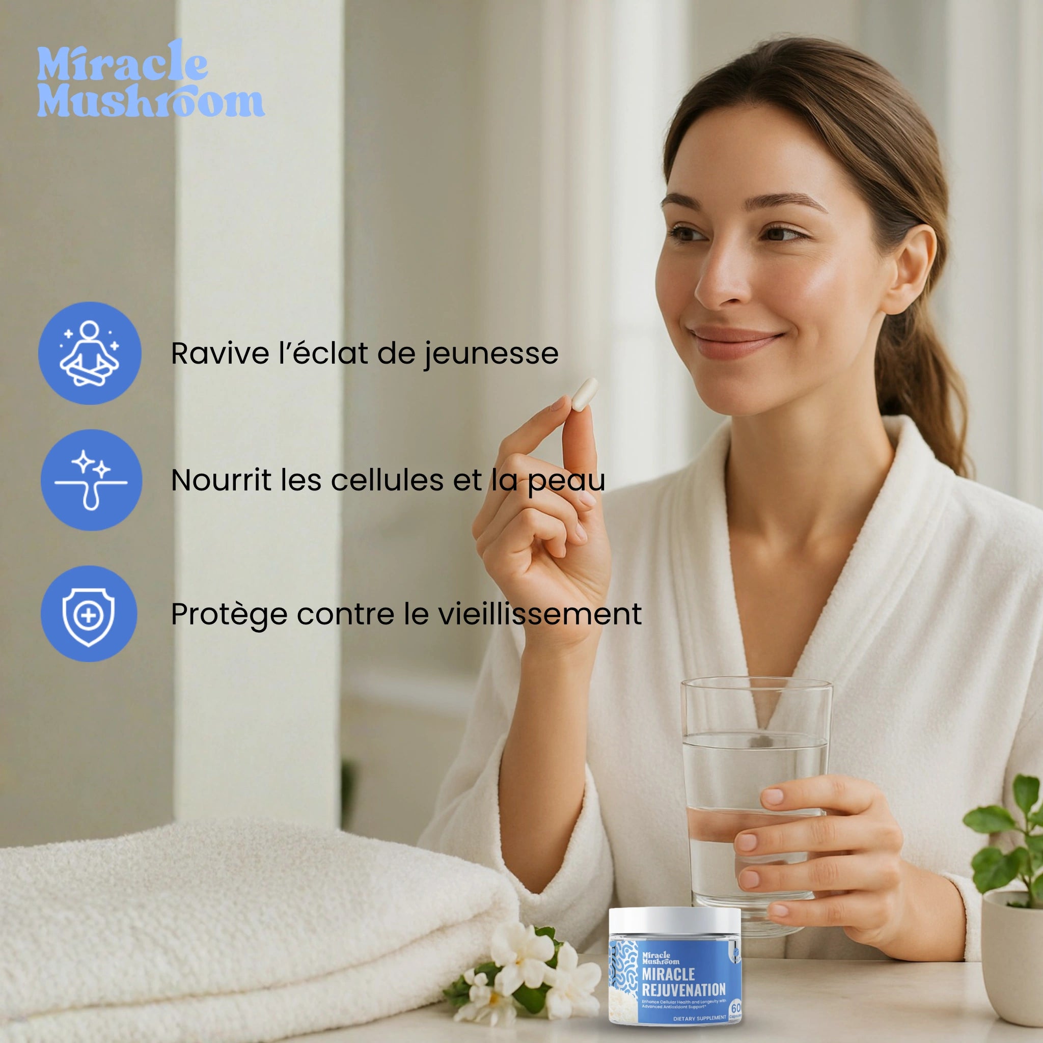 Miracle Rejuvenation (Tremella pour l’hydratation de la peau)