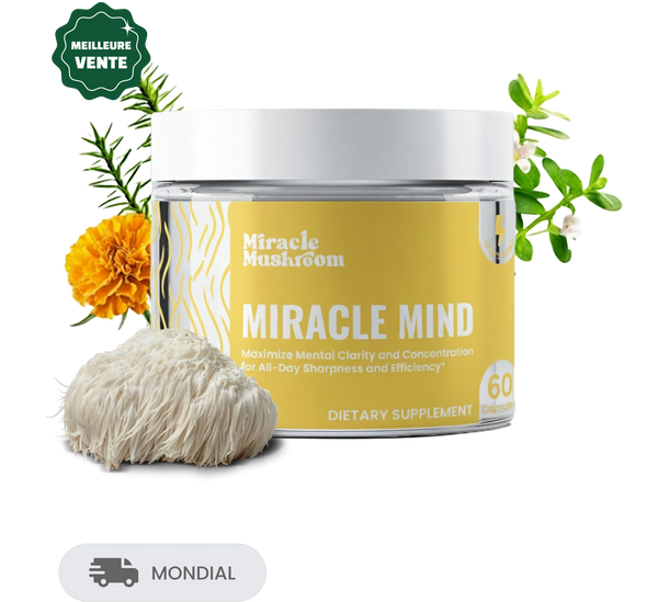 Miracle Mind (Crinière de Lion pour le soutien cognitif)